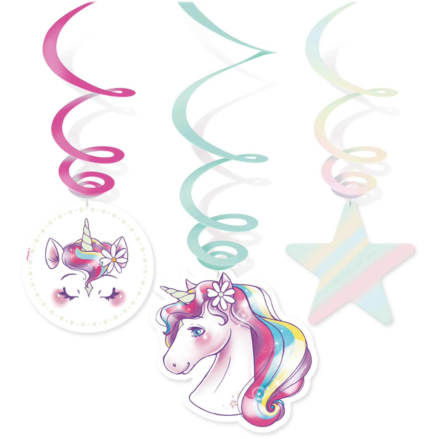 Závěsné spirály Jednorožec Unicorn Dreams – 6 ks