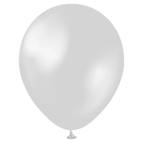 Levně Balonek stříbrný metalický, Metallic Silver 45 cm/18"