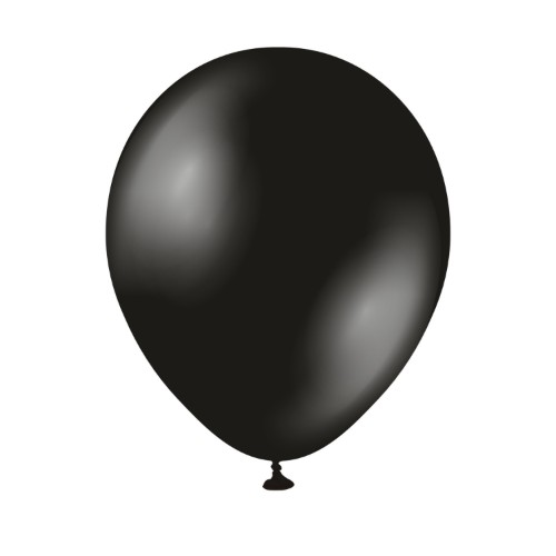 Levně Balonky metalické černé, Metallic Onyx Black 13 cm/5", 50 ks