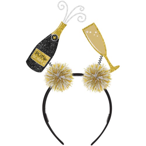 Levně Čelenka se šampaňským a skleničkou Sparkling Wine