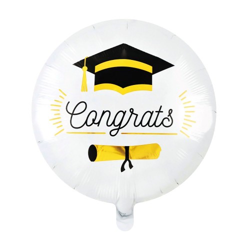 Levně Fóliový balonek Congrats bílý 45 cm