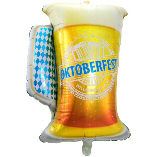 Levně Fóliový balonek půllitr piva Oktoberfest 80 cm