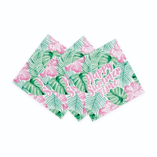 Levně Papírové ubrousky Happy Summer Time 33 × 33 cm, 20 ks