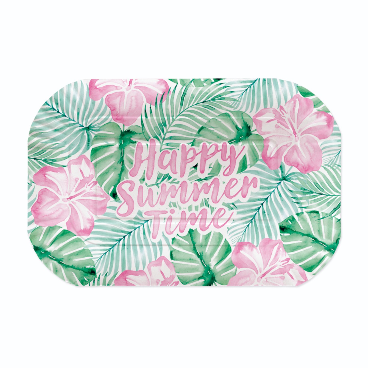 Levně Papírové tácky Happy Summer Time 30 × 20 cm, 2 ks