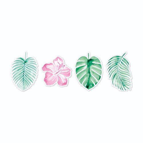 Levně Papírové tropical dekorace Happy Summer Time