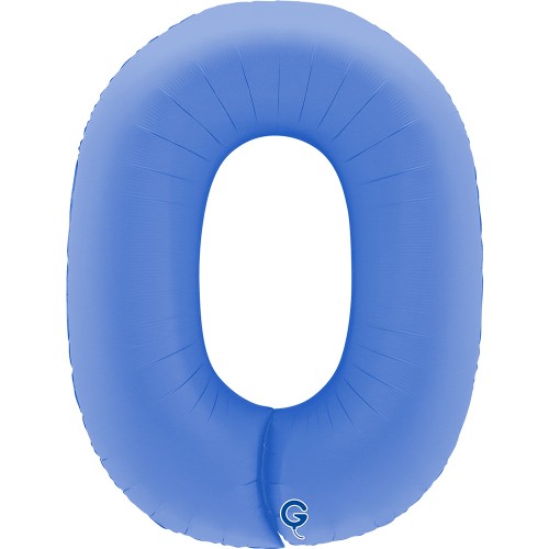 Levně Foliová číslice - lotosová modrá matná 0, 102 cm