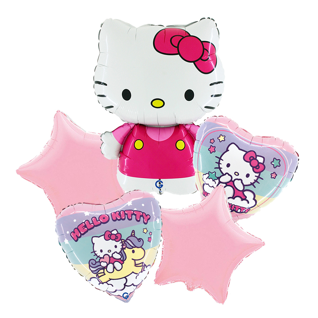 Sada fóliových balonků Hello Kitty – 5 ks