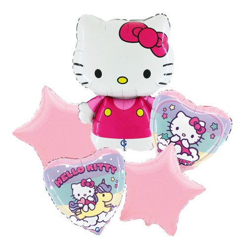 Sada fóliových balonků Hello Kitty – 5 ks