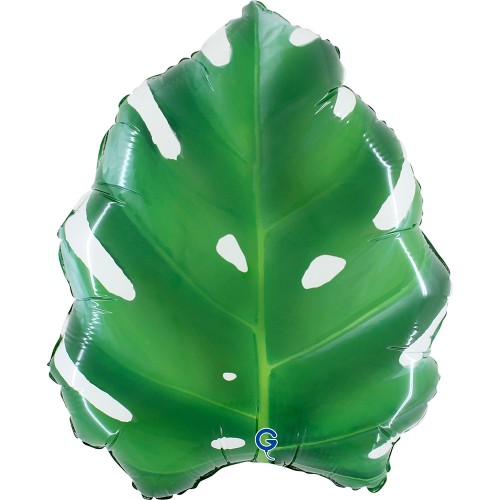 Levně Fóliový balonek tropický list Monstera 47 cm