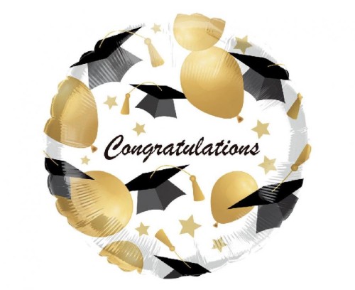 Levně Fóliový balonek Congratulations – promoce 46 cm