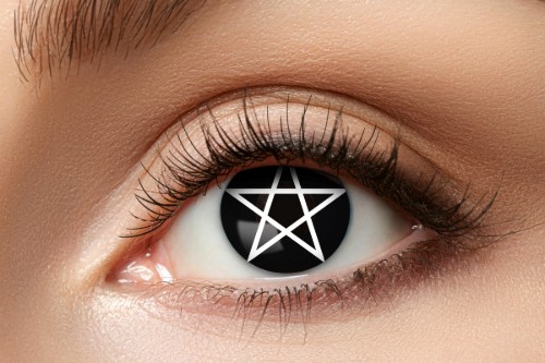 Levně Barevné kontaktní čočky Pentagram, 3měsíční, 1 pár