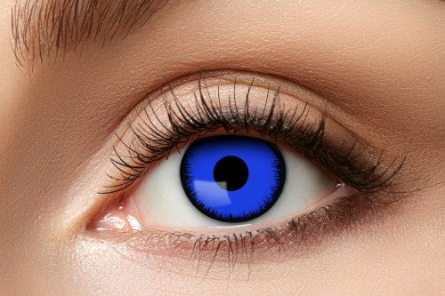 Levně Barevné kontaktní čočky Angelic Blue, 3měsíční, 1 pár