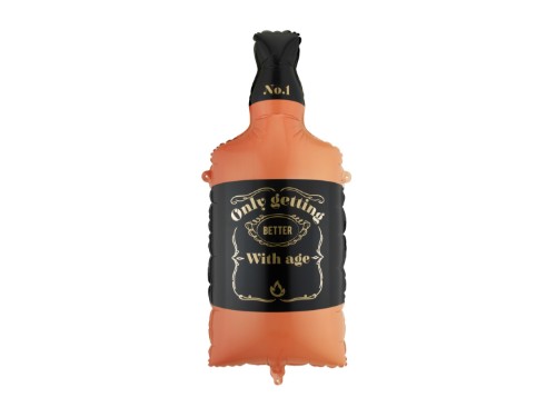 Levně Fóliový balonek láhev whisky Only Getting Better With Age 86 cm