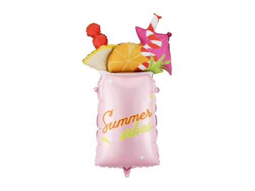 Fóliový balonek koktejl Summer Vibes 79 cm