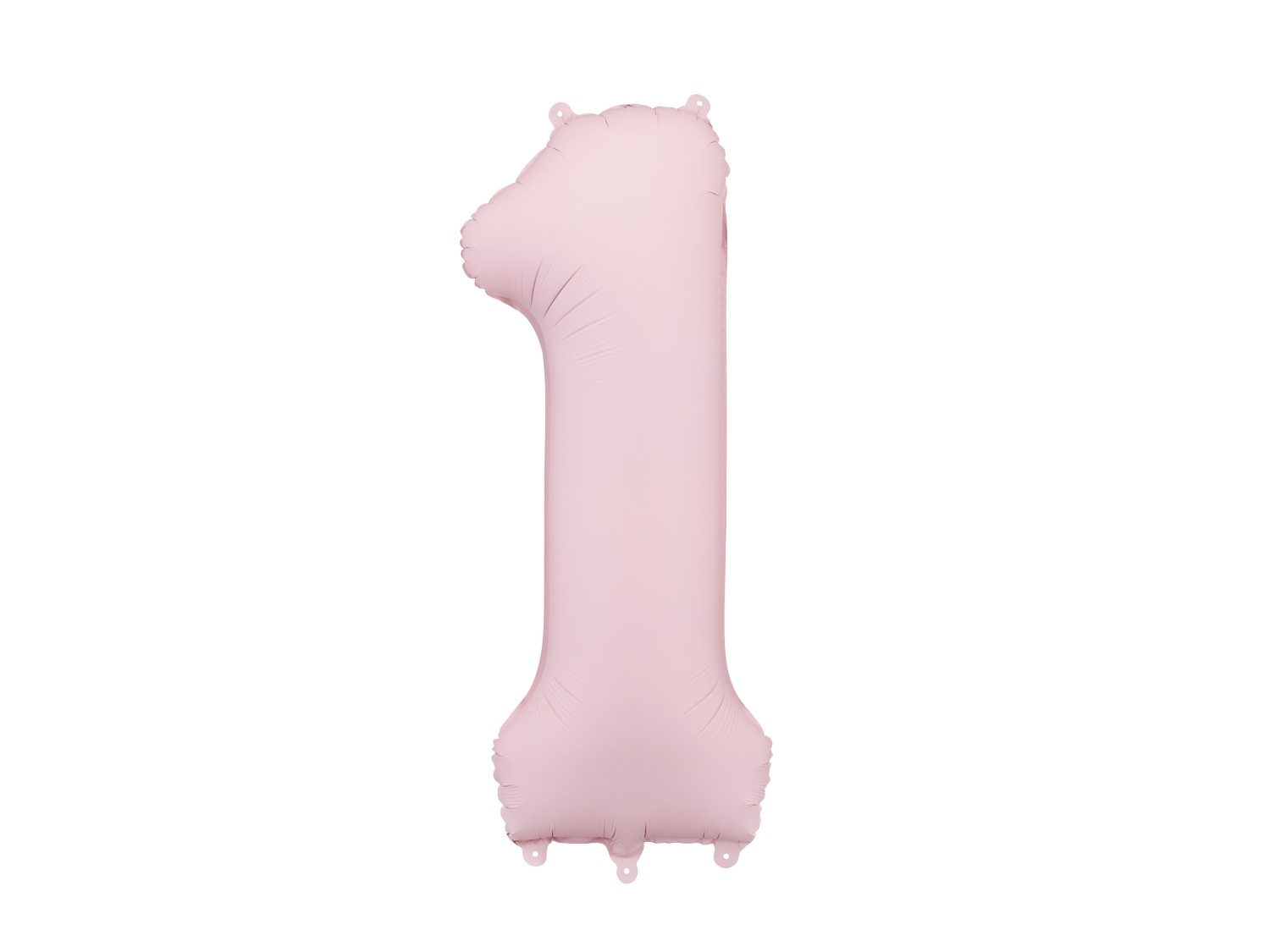 Foliová číslice - světle růžová 1 - 86 cm