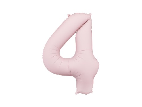 Levně Foliová číslice - světle růžová 4 - 86 cm