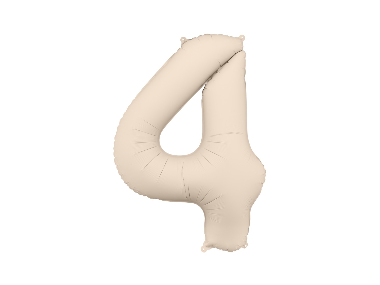 Levně Foliová číslice světle béžová 4 - 86 cm