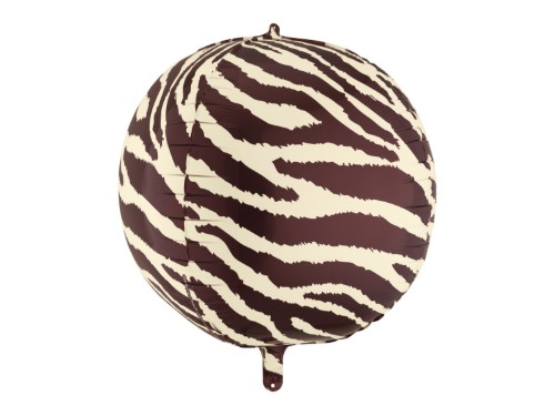 Levně Fóliový balonek zebra koule 50 cm