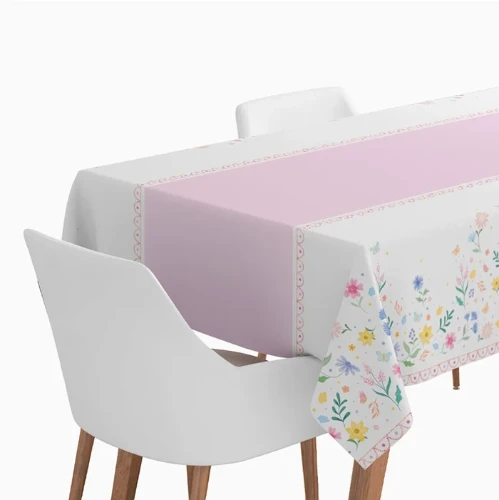 Levně Papírový ubrus Jednorožec Romantic – 120 × 180 cm, 1 ks