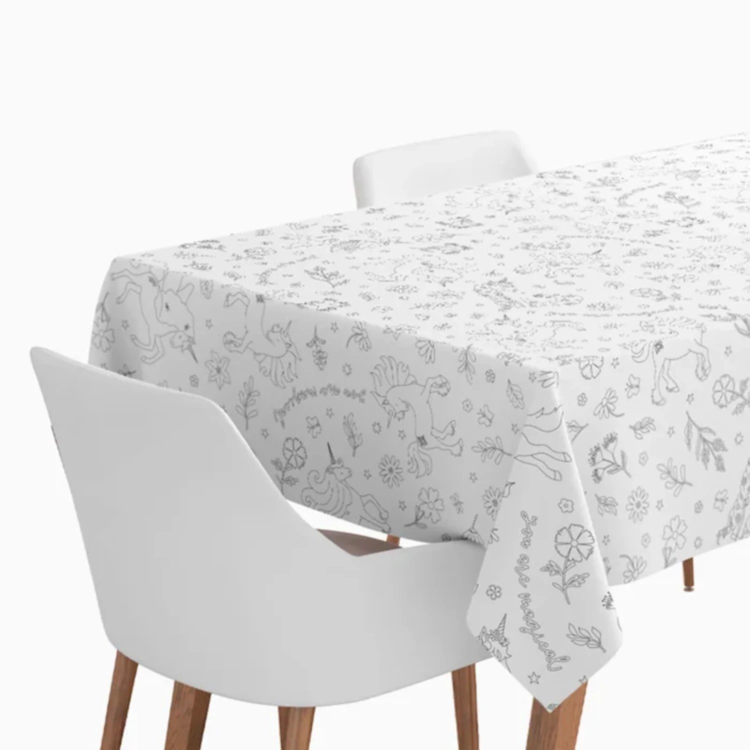 Papírový ubrus Jednorožec omalovánky – 120 × 180 cm, 1 ks