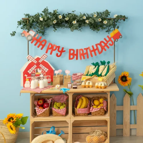Levně Girlanda Happy Birthday Farma – 2 ks