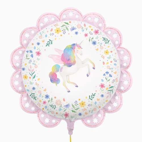 Levně Fóliový balonek Jednorožec Romantic – 78 cm