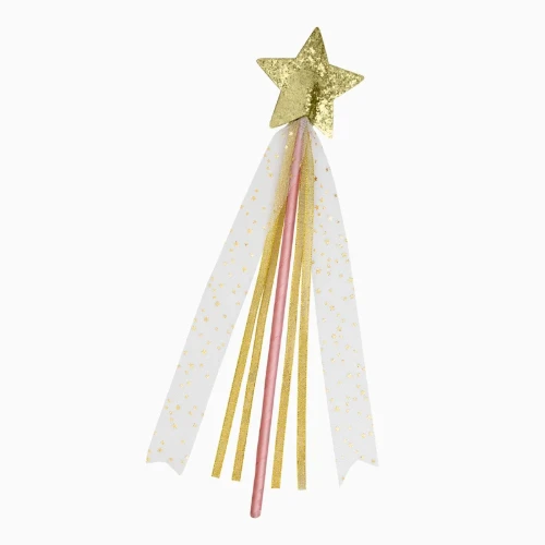Levně Kouzelná hůlka Víla se zlatou hvězdou – 36 cm