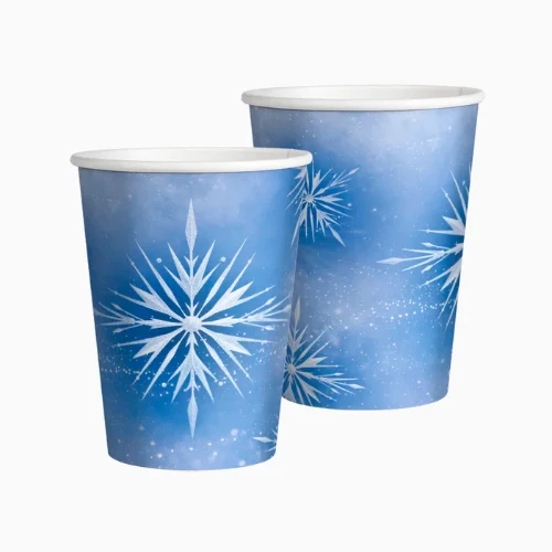 Levně Papírové kelímky Ledová princezna – 270 ml, 10 ks