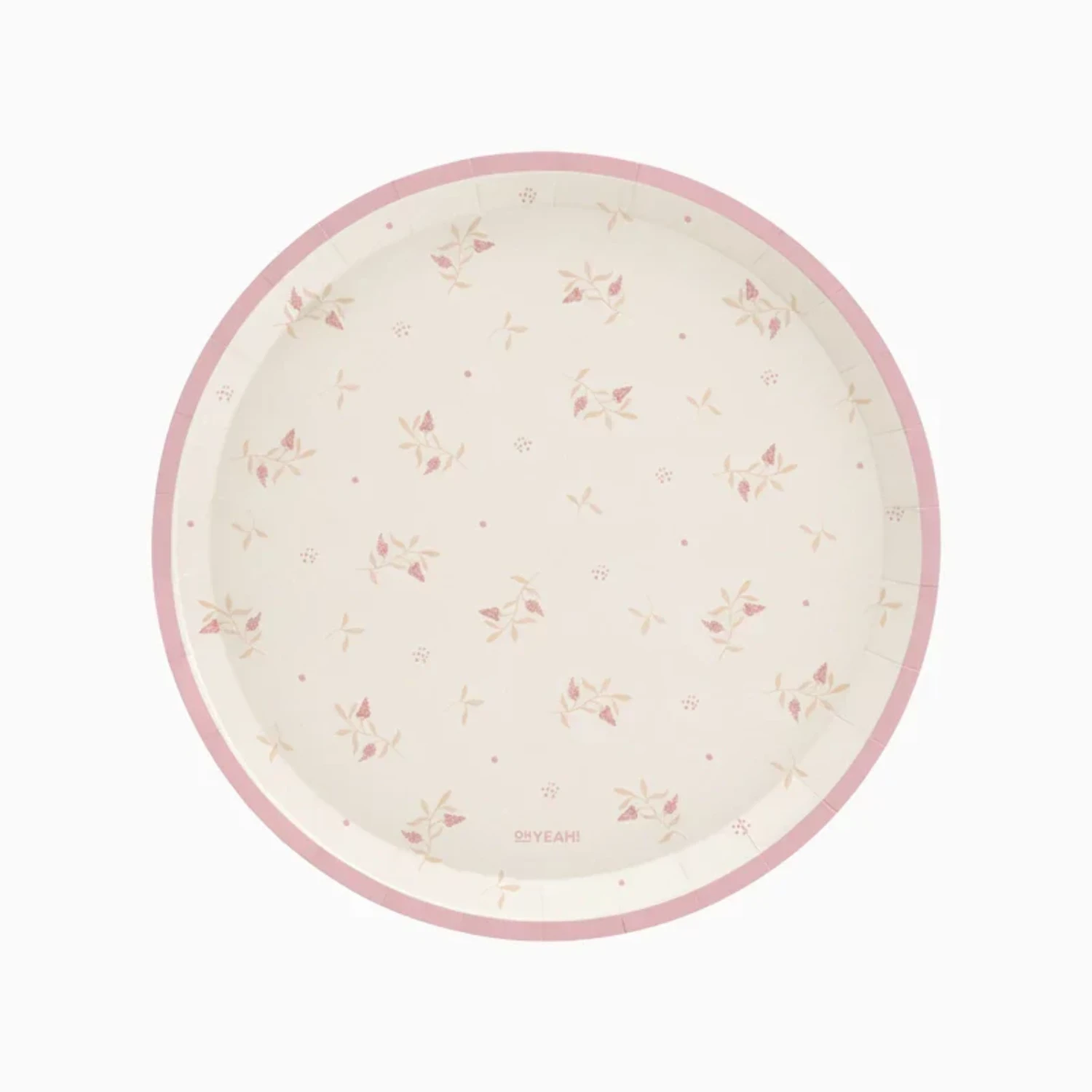 Levně Papírové talíře květinové Floral Pink – 23 cm, 6 ks