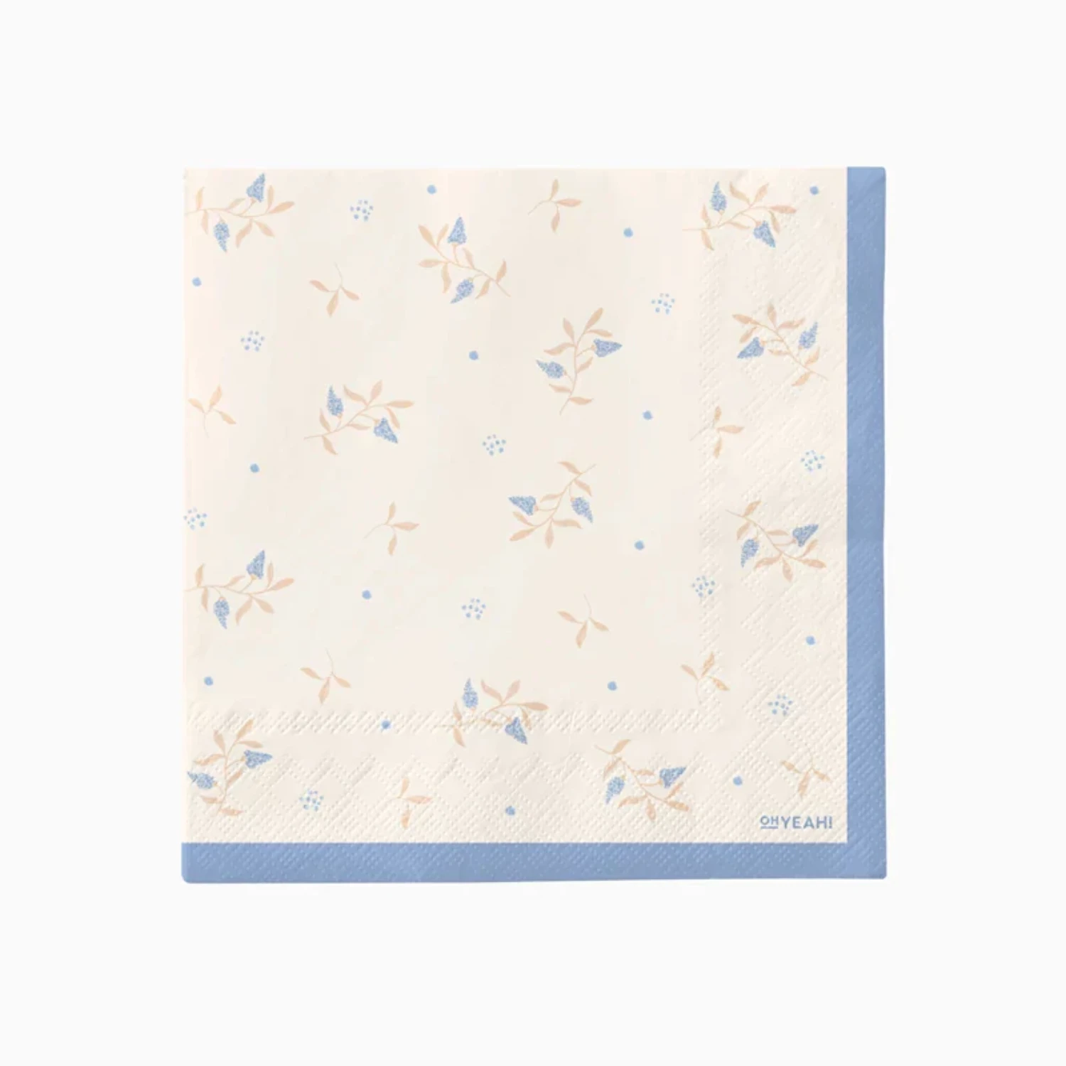 Levně Ubrousky květinové Floral Blue – 33 × 33 cm, 20 ks
