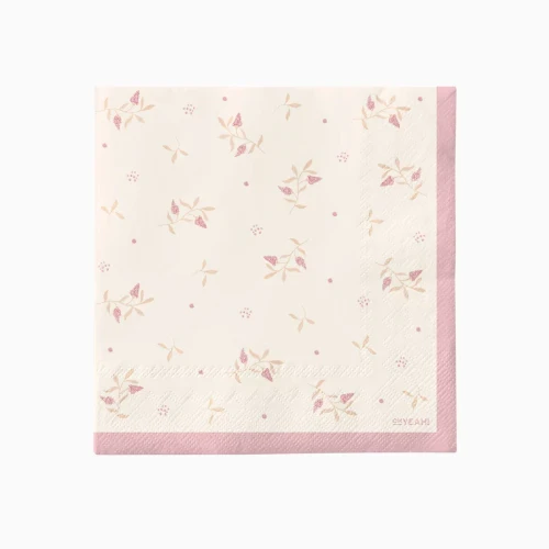 Levně Ubrousky květinové Floral Pink– 33 × 33 cm, 20 ks