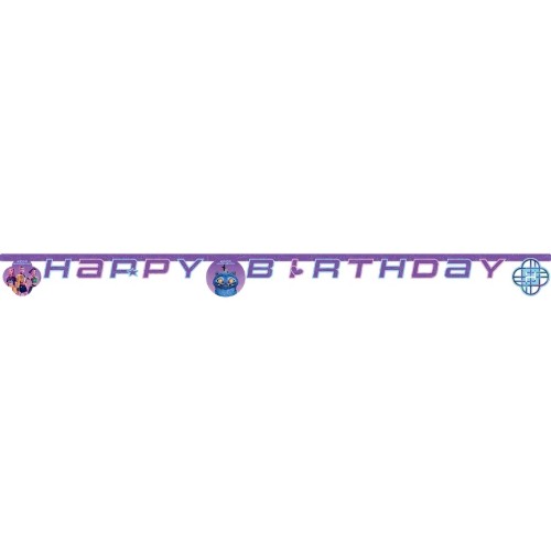 Narozeninová girlanda Happy Birthday K-POP Demon Hunters - Lovkyně démonů