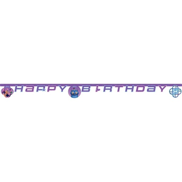 Narozeninová girlanda Happy Birthday K-POP Demon Hunters - Lovkyně démonů