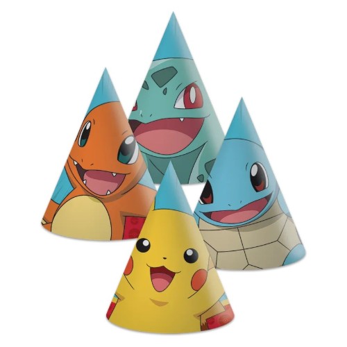 Levně Párty čepičky Pokémon Next Generation, 6 ks