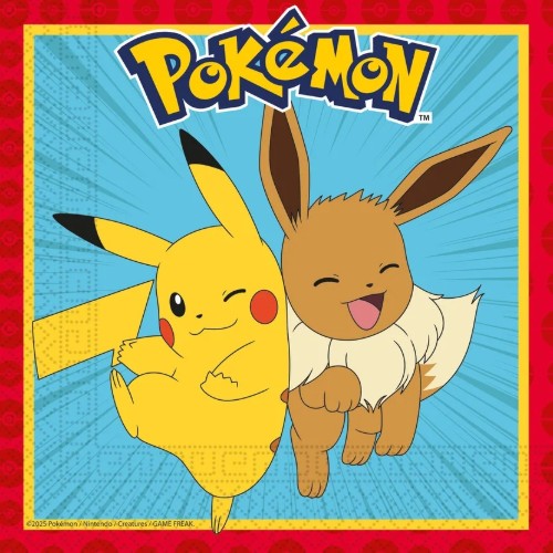 Levně Papírové ubrousky Pokémon Next Generation 33 × 33 cm, 20 ks