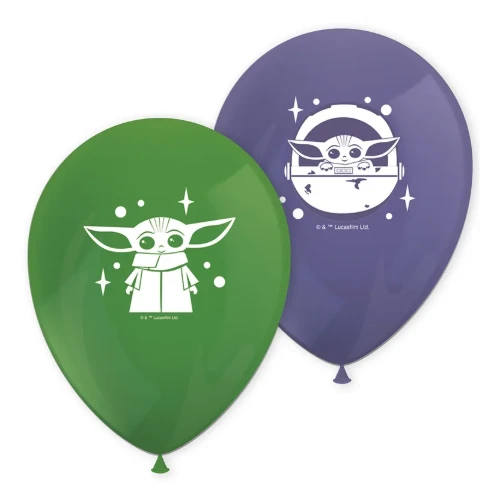 Levně Latexové balonky Star Wars: The Mandalorian, 8 ks
