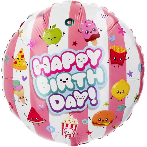 Levně Fóliový balonek Kawaii Party Happy Birthday – 45 cm/18"
