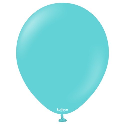 Levně Balonky světle tyrkysové Aqua, Standard Aqua 30 cm/12", 50 ks