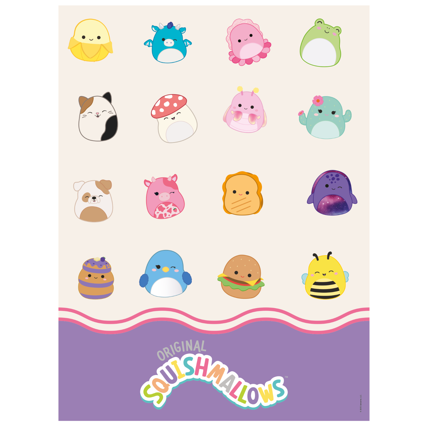 Levně Plastový ubrus Squishmallows 120 × 180 cm