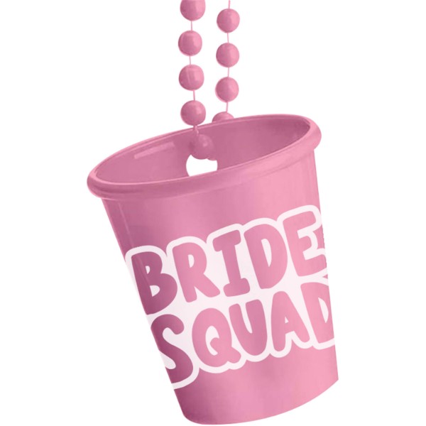 Panák na krk Bride Squad She Said Yaasss růžový
