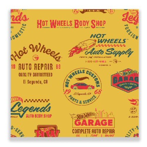 Levně Papírové ubrousky Hot Wheels Vintage 33 x 33 cm, 20 ks