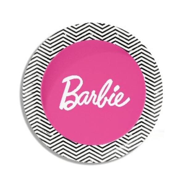 Papírové talíře Vintage Barbie 23 cm, 8 ks