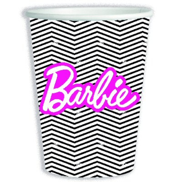 Papírové kelímky Vintage Barbie, 8 ks