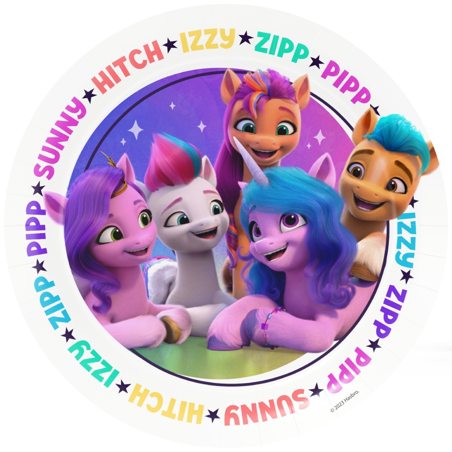 Papírové talířky My Little Pony 18 cm, 8 ks
