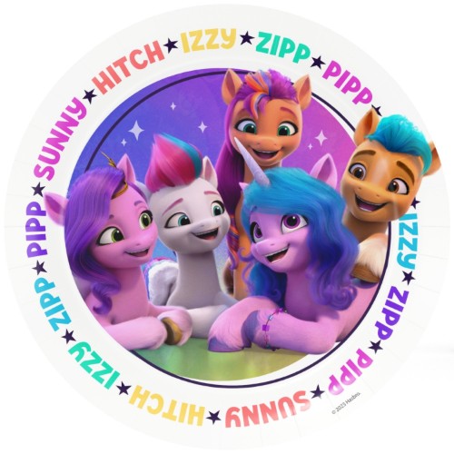 Levně Papírové talířky My Little Pony 18 cm, 8 ks
