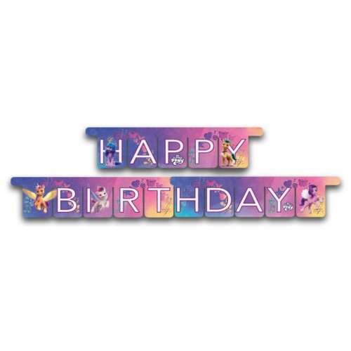 Levně Girlanda Happy Birthday My Little Pony