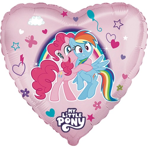 Levně Fóliový balonek srdce My Little Pony 46 cm