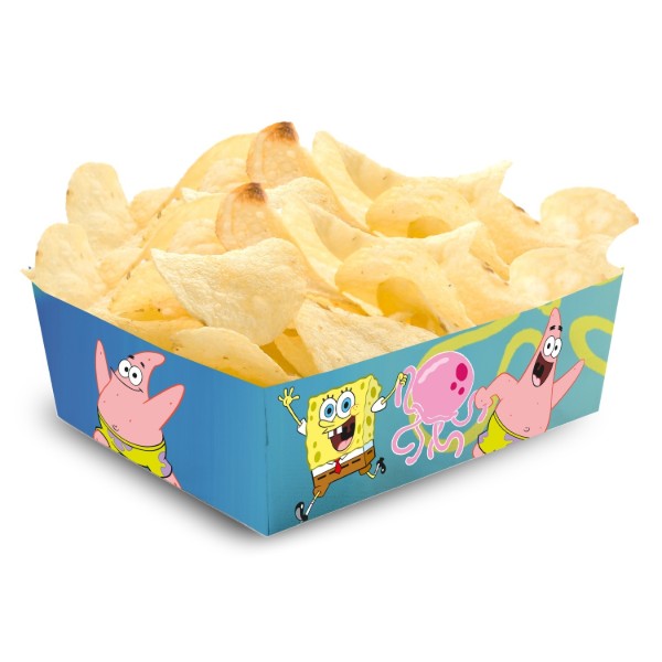 Papírové misky na snacky SpongeBob, 12 ks