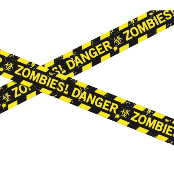 Dekorační výstražná páska Zombie Danger 6 m