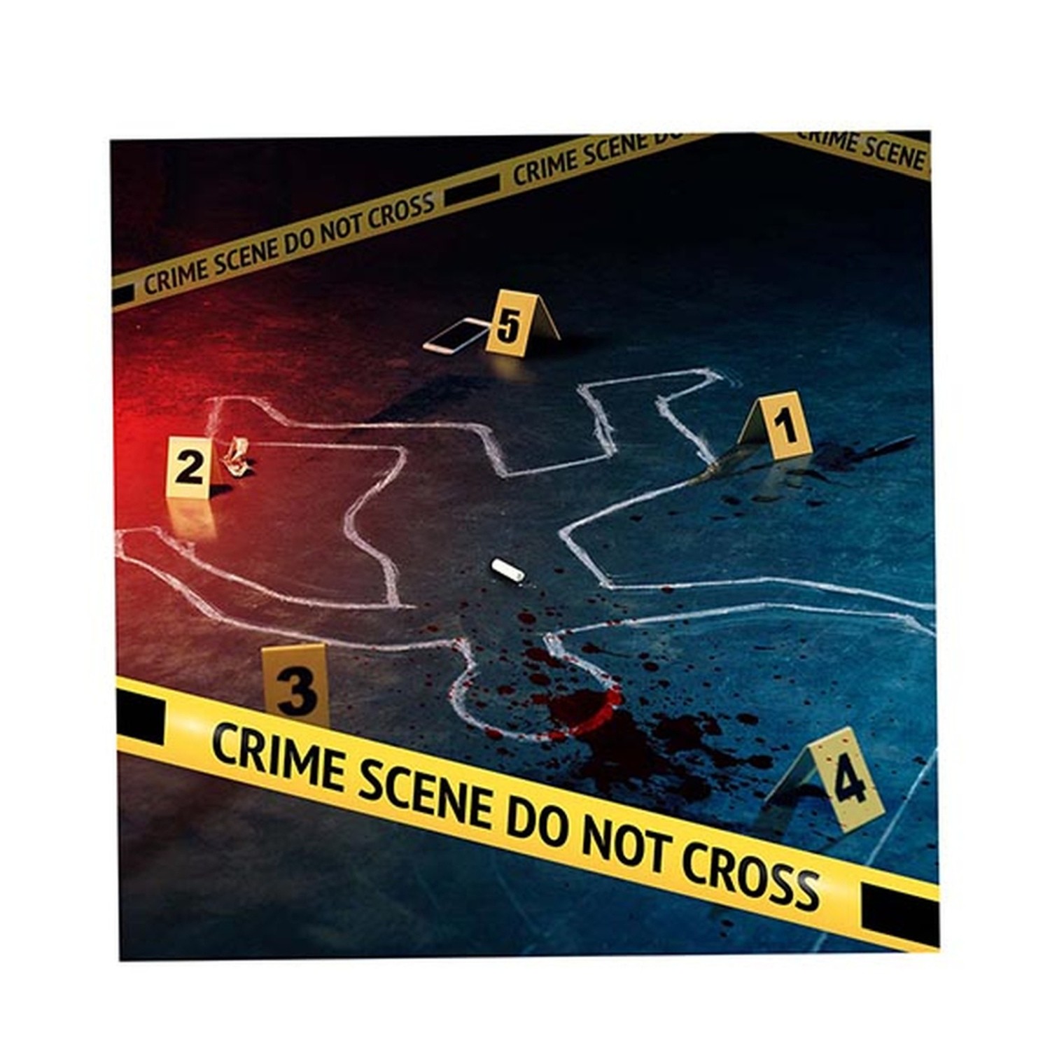 Levně Sada dekorací Crime Scene – místo činu, páska 9 m